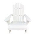 Outdoor Or Indoor Wood Children Adirondack Chair,White White Solid Wood