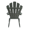 Outdoor Or Indoor Wood Adirondack Chair, Foldable, Grey Grey Solid Wood