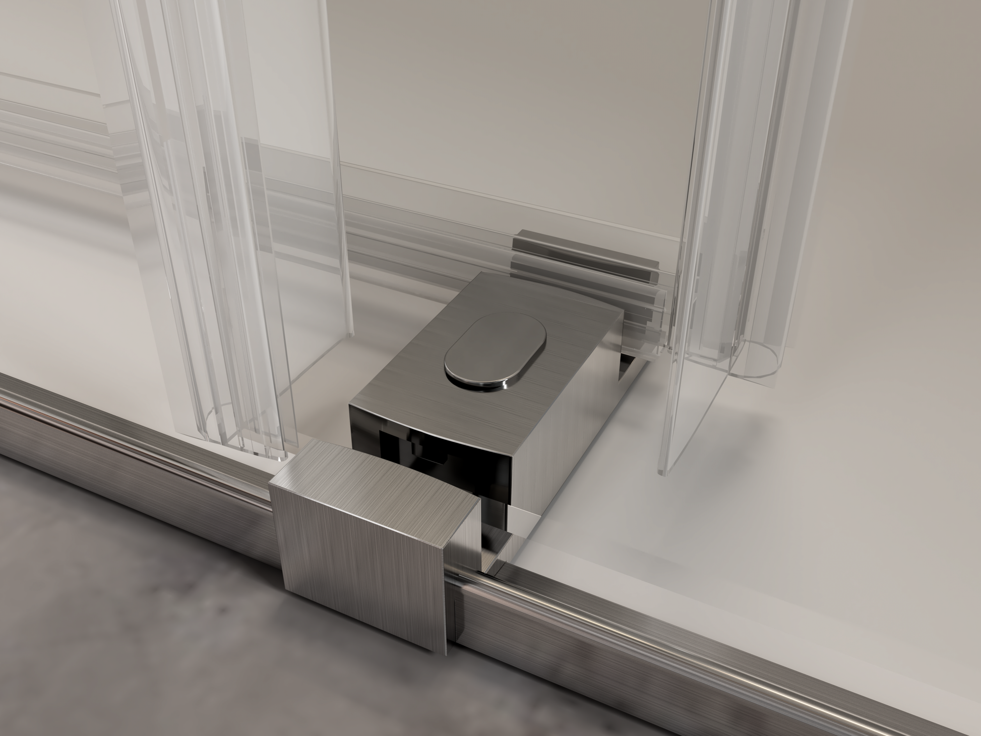 Shower Door Bottom Track Water Seal Strip 22D03P12 72X2 White Plastic