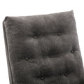 High Back Rocking Chair Nursery Chair .Comfortable Rocker Fabric Padded Seat .Modern High Back Armchair Dark Gray Polyester