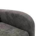 High Back Rocking Chair Nursery Chair .Comfortable Rocker Fabric Padded Seat .Modern High Back Armchair Dark Gray Polyester