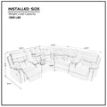 Faux Leather Reclining Sofa Grey Grey Pu 5 Seat