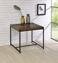Lennox 3 Piece Brown Coffee And End Table Set Brown Mdf