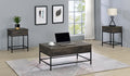 Cliff 3 Piece Brown Lift Top Coffee And End Table Set Brown Mdf
