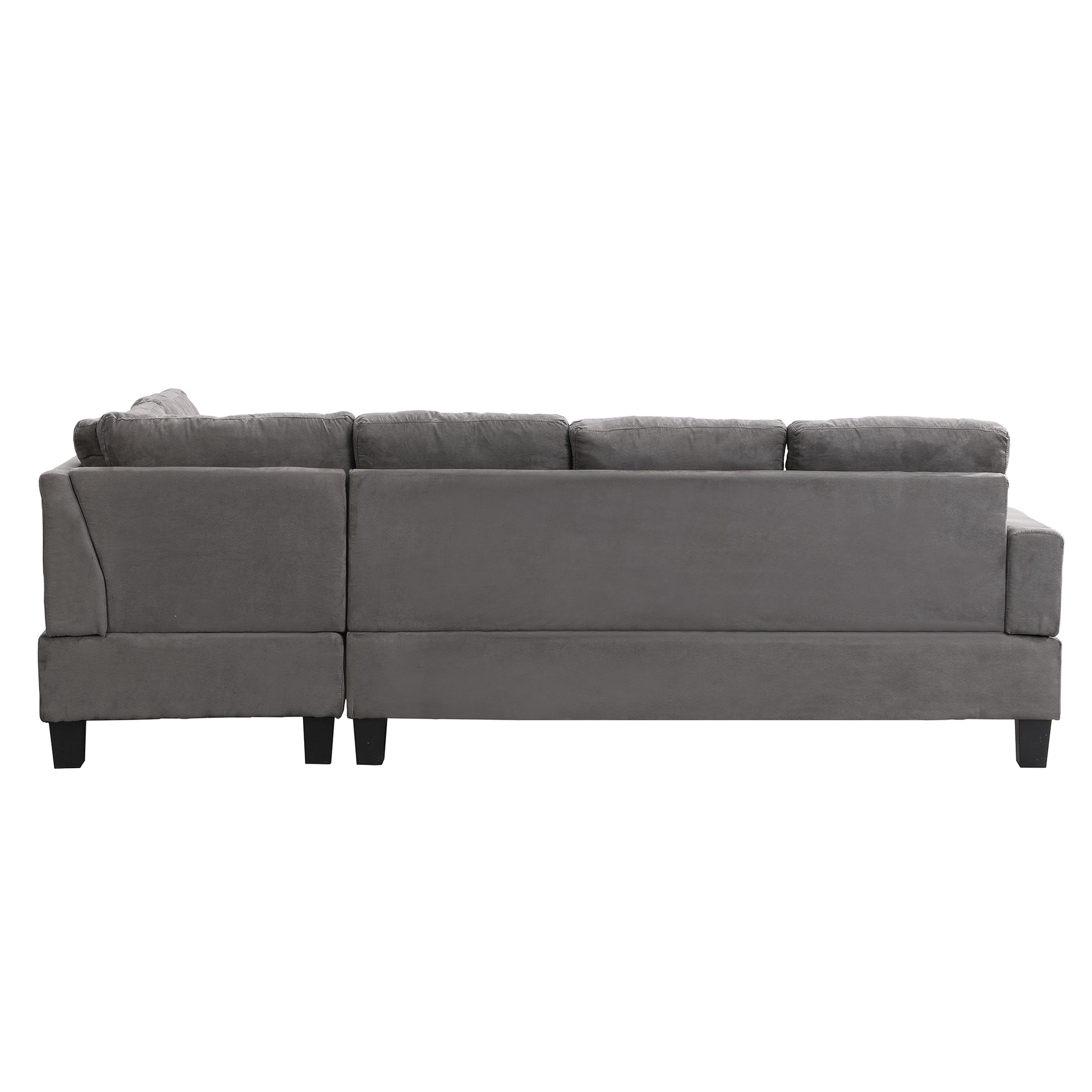 Sofa Set For Living Room With Chaise Lounge And Storage Ottoman Living Room Furniture Gray Grey Fabric