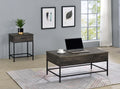 Cliff 2 Piece Brown Lift Top Coffee And End Table Set Brown Mdf