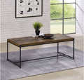 Lennox 3 Piece Brown Coffee And End Table Set Brown Mdf