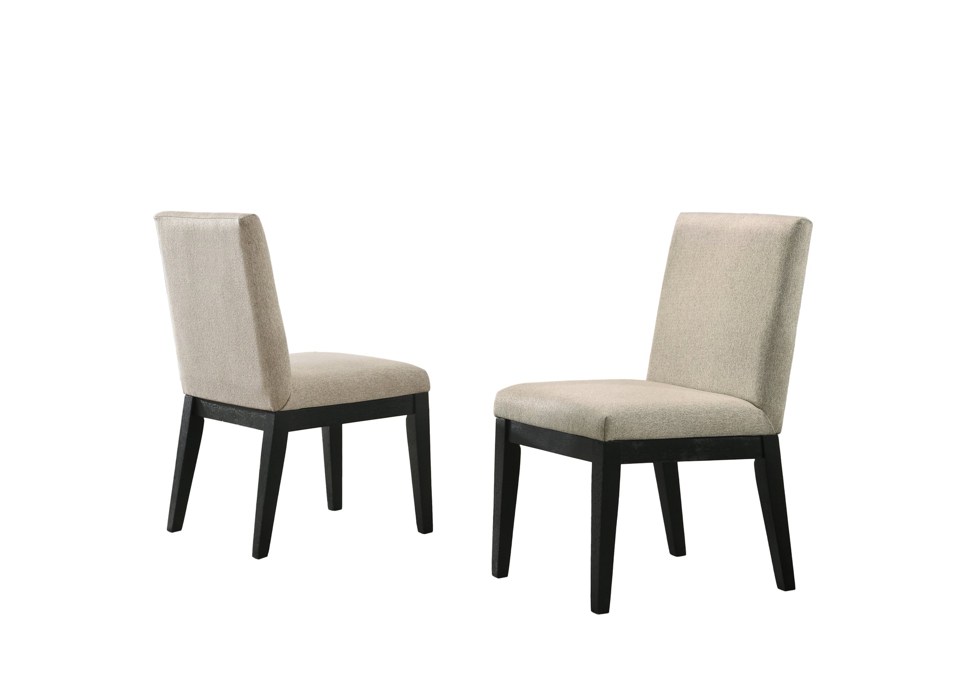 Jasper White 7 Piece 59"W Round Dining Table Set With Black Finish Chairs White Wood