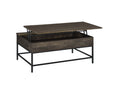 Cliff 2 Piece Brown Lift Top Coffee And End Table Set Brown Mdf
