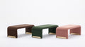Boucle Fabric Loveseat Ottoman Footstool Bedroom Bench Shoe Bench With Gold Metal Legs,Coffee Brown Brown Foam Boucle