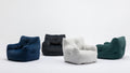 010 Soft Velvet Fabric Bean Bag Chair Filled With Memory Sponge,Green Green Velvet Soft Modern Foam Velvet