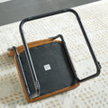 Brown Modern Simple Style Dining Chair Pu Leather Black Metal Pipe Dining Room Furniture Chair Set Of 2 Brown Pu Leather