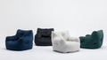 010 Soft Velvet Fabric Bean Bag Chair Filled With Memory Sponge,Dark Gray Dark Gray Velvet Primary Living Space Soft Modern Foam Velvet