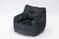 010 Soft Velvet Fabric Bean Bag Chair Filled With Memory Sponge,Dark Gray Dark Gray Velvet Primary Living Space Soft Modern Foam Velvet