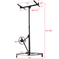 Drywall Lift Panel 13' Lift Drywall Panel Hoist Jack Lifter,Black Black Steel