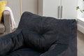 010 Soft Velvet Fabric Bean Bag Chair Filled With Memory Sponge,Dark Gray Dark Gray Velvet Primary Living Space Soft Modern Foam Velvet