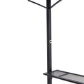 Grill Gazebo 8X5Ft,Outdoor Patio Canopy,Bbq Shelter With Steel Hardtop And Side Shelves Black Steel