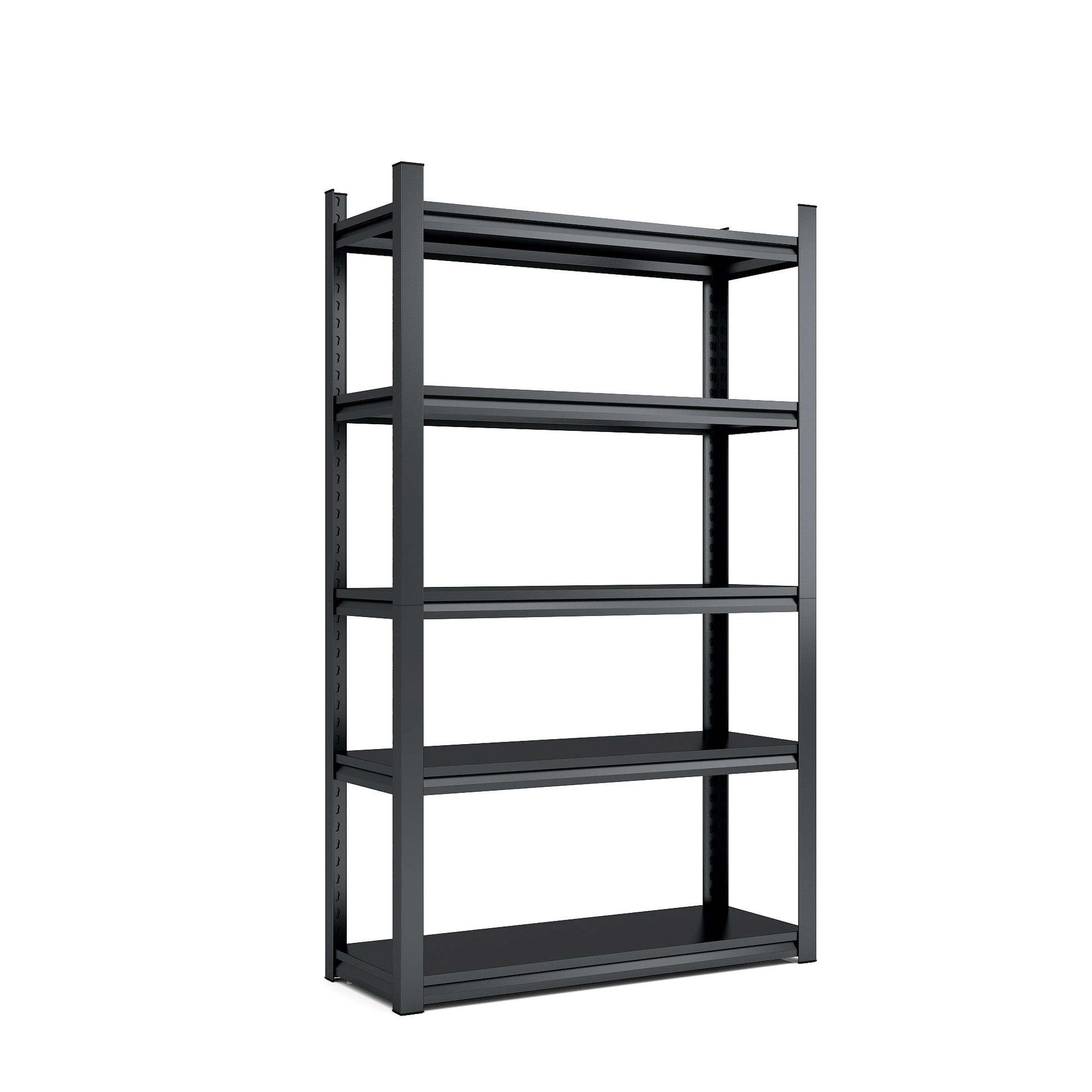 Storage Shelves 5 Tier Heavy Duty Metal Shelving Unit Adjustable Shelving Units And Storage Rack Kitchen Garage Shelf H72 * W47.2 * D23.6 5 Dark Gray Standard Vertical Kitchen Open Back Metal Classic Adjustable Shelves Metal Metal