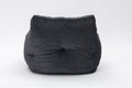 010 Soft Velvet Fabric Bean Bag Chair Filled With Memory Sponge,Dark Gray Dark Gray Velvet Primary Living Space Soft Modern Foam Velvet