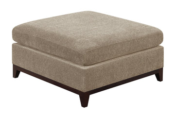 Modular Living Room Furniture Ottoman Camel Chenille Fabric 1Pc Cushion Ottoman Couch Exposed Wooden Base Camel Chenille Primary Living Space Contemporary,Modern Rectangle Chenille