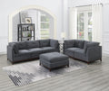 Modular Living Room Furniture Armless Chair Ash Chenille Fabric 1Pc Cushion Armless Chair Couch. Gray Wash Primary Living Space Contemporary,Modern Chenille