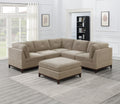 Modular Living Room Furniture Armless Chair Camel Chenille Fabric 1Pc Cushion Armless Chair Couch Exposed Wooden Base Camel Primary Living Space Contemporary,Modern Chenille