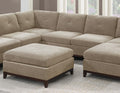 Modular Living Room Furniture Armless Chair Camel Chenille Fabric 1Pc Cushion Armless Chair Couch Exposed Wooden Base Camel Primary Living Space Contemporary,Modern Chenille