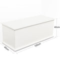 Storage Chest Trunk, Lift Top Wood Box For Entryway Bench Organizer Home Furniture, White White Particle Board