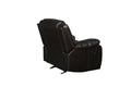 Transitional Leather Air Reclining Chair Brown Foam Leather