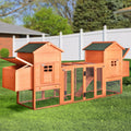 Outdoor Wooden Chicken Coop, 124