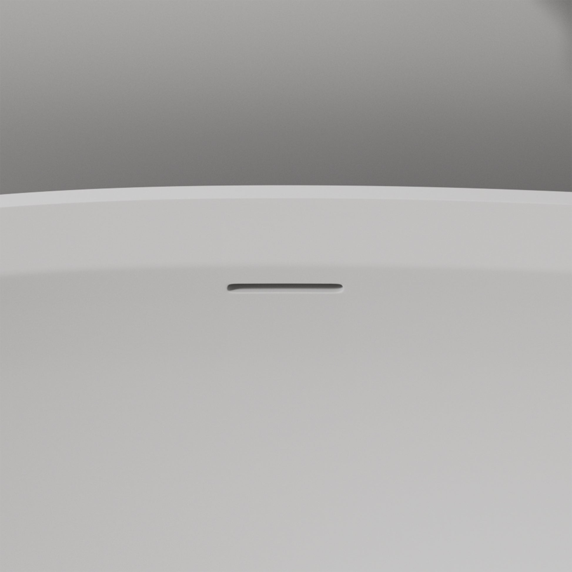 71"Inside White Outside Black Solid Surface Stone Soaking Tub Bathroom Freestanding Bathtub For Adult White Black Solid Surface