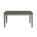 Country Casual Styling 5Pc Dining Set Dining Table With Drawers And 4X Side Chairs Light Gray Finish Wooden Contemporary Furniture Wood Wood Gray Seats 4 Wood Dining Room 60 Inches Casual 4 Leg Rectangular Dining Table With Chair Wood