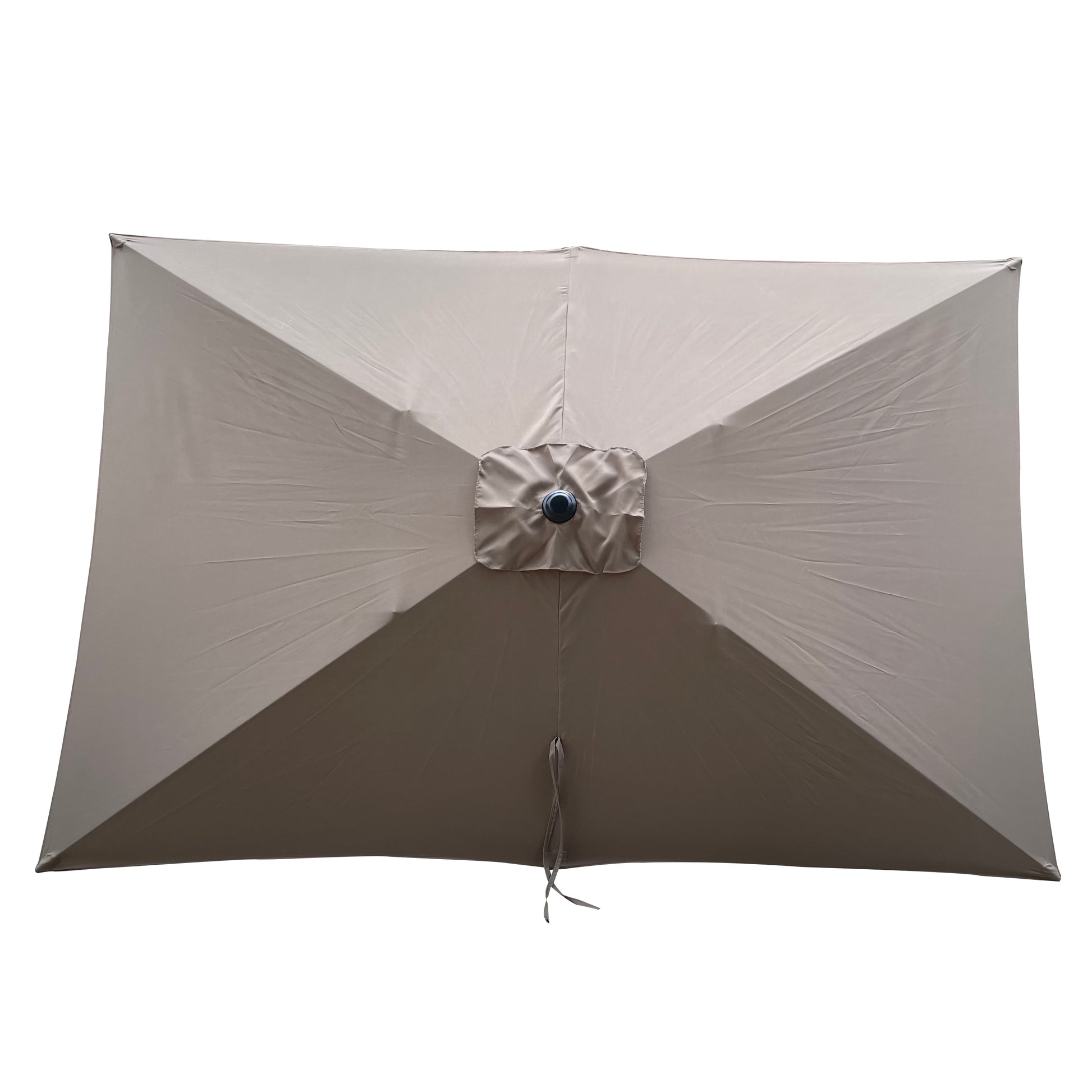 6 X 9Ft Patio Umbrella Outdoor Waterproof Umbrella With Crank And Push Button Tilt Without Flap For Garden Backyard Pool Swimming Pool Market Mushroom Steel