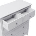 5 Drawers Solid Wood Chest In White Old Sku:Wf283150Aak White Solid Wood