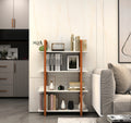 Multifuction Bookcase With Solid Wood Frame,Mix Color Plant Standing For Home Decro White Solid Wood Mdf