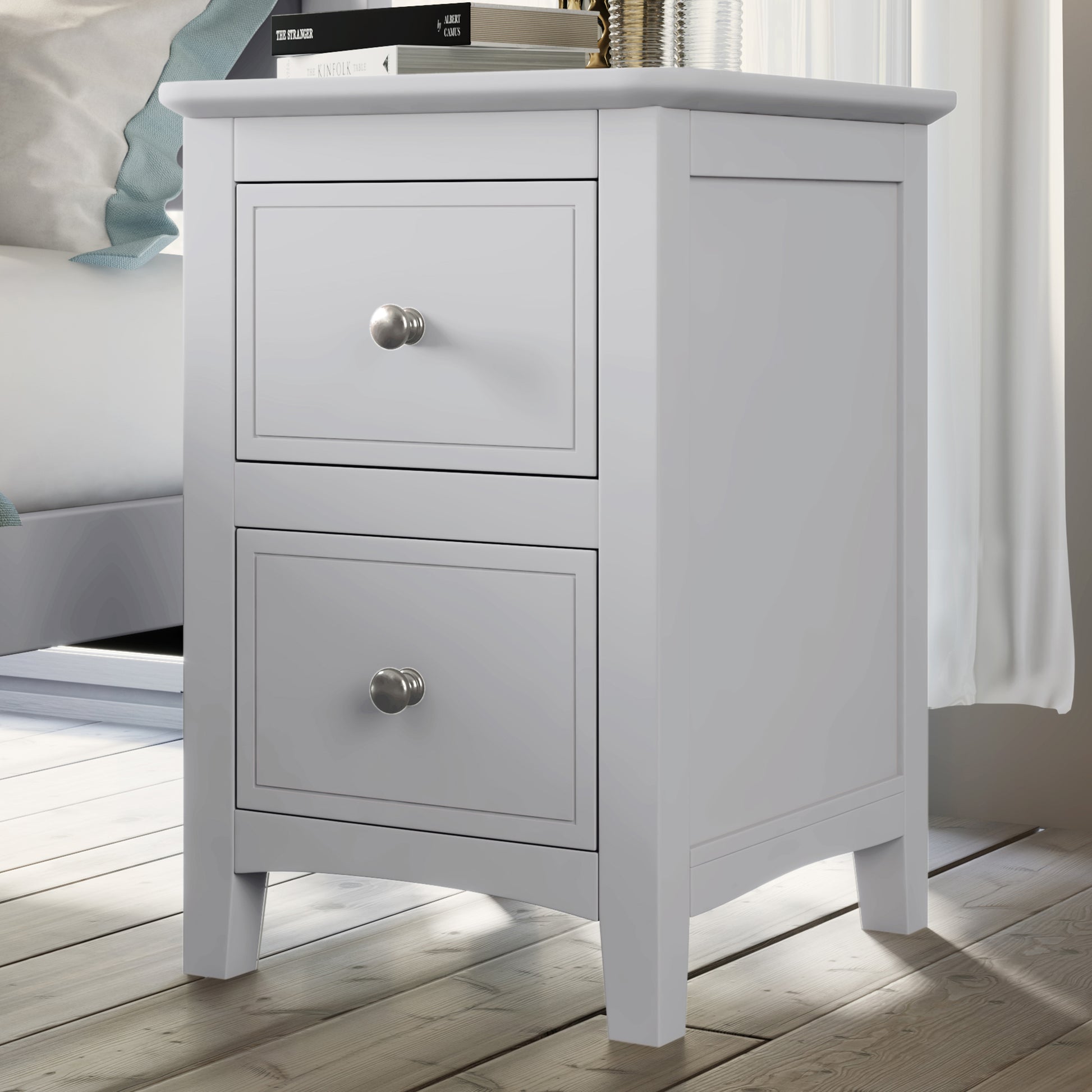 White Solid Wood 5 Pieces Full Bedroom Sets Bed Nightstand*2 Chest Dresser Old Sku:Bs515100Aak Full White 5 Piece Set Solid Wood