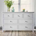 White Solid Wood 5 Pieces Full Bedroom Sets Bed Nightstand*2 Chest Dresser Old Sku:Bs515100Aak Full White 5 Piece Set Solid Wood