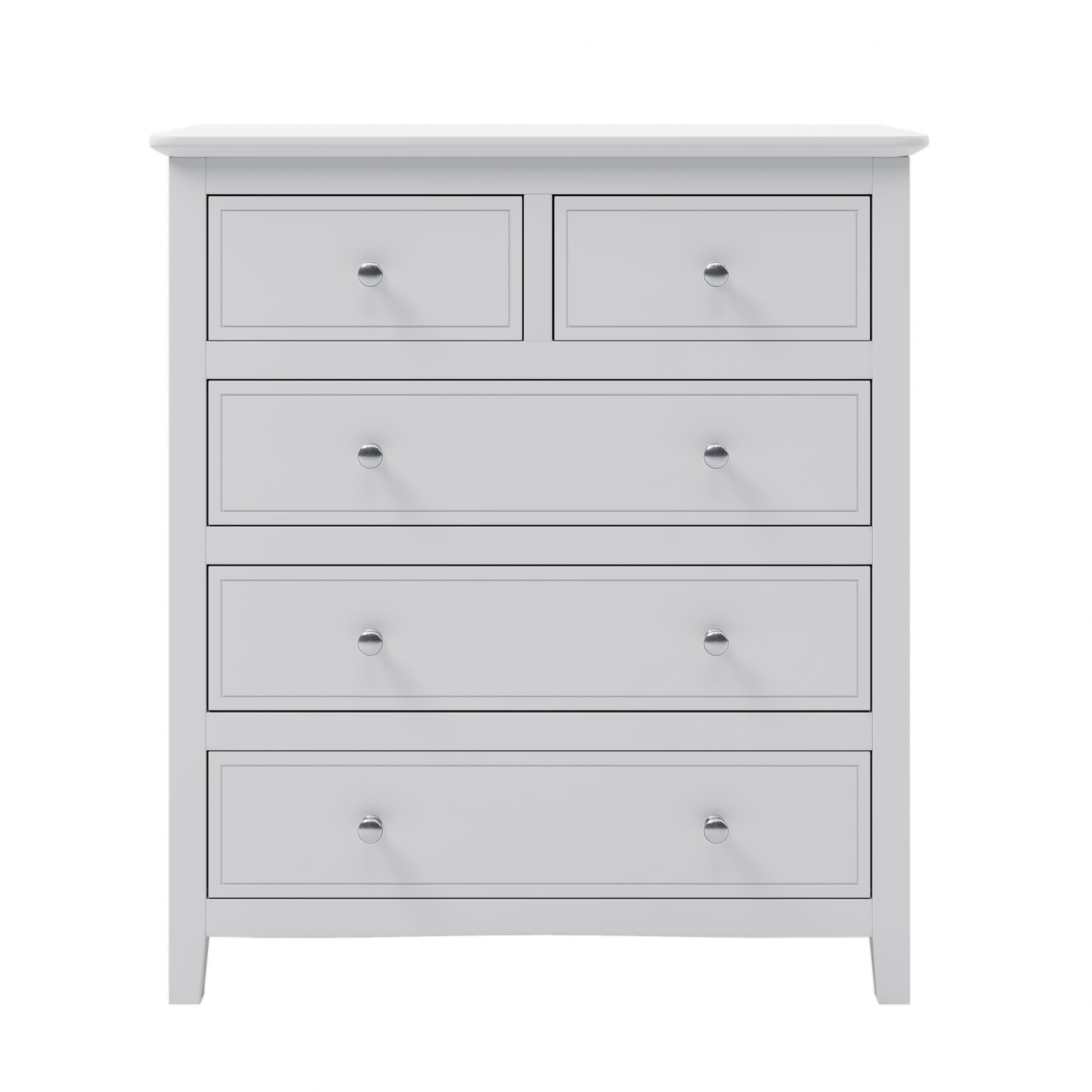 White Solid Wood 5 Pieces Queen Bedroom Sets Bed Nightstand*2 Chest Dresser Old Sku:Bs515101Aak Queen White 5 Piece Set Solid Wood