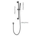 Eco Performance Handheld Shower With 28 Inch Slide Bar And 59 Inch Hose Matt Black Stainless Steel