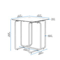 Modern Tempered Glass Coffee Table End Table Side Table For Living Room,Bedroom, Black Black Glass