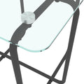 Modern Tempered Glass Coffee Table End Table Side Table For Living Room,Bedroom, Transparent Transparent Tempered Glass