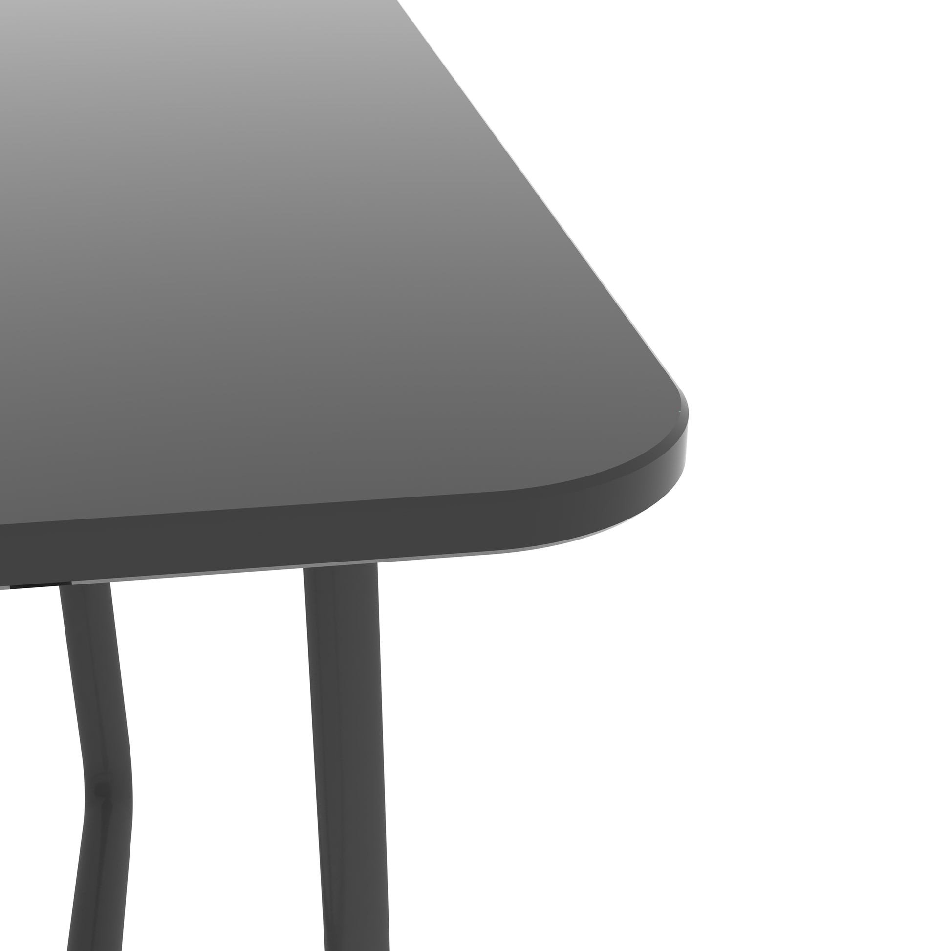 Modern Tempered Glass Tea Table Coffee Table, Table For Living Room,Black Black Tempered Glass