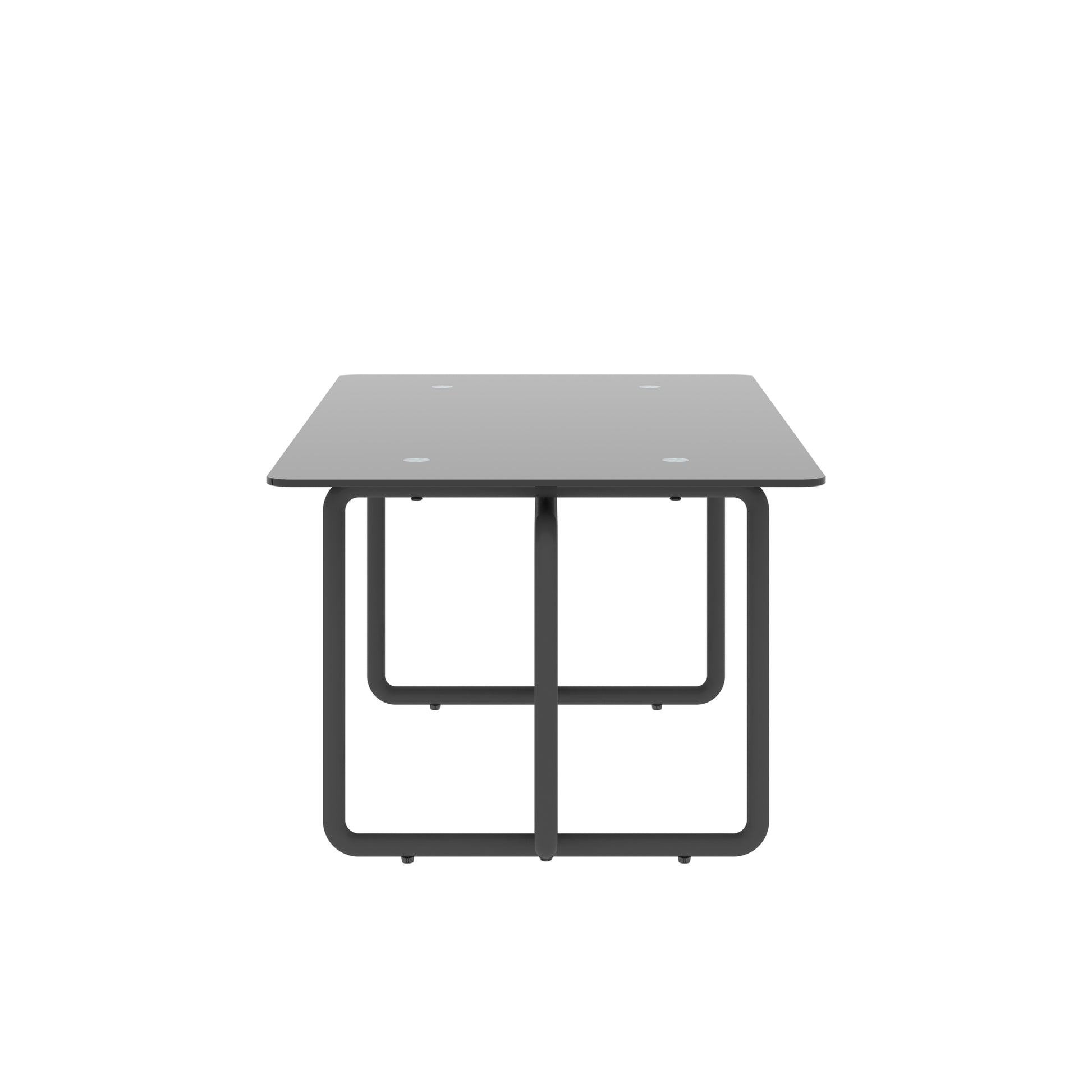 Modern Tempered Glass Tea Table Coffee Table, Table For Living Room,Black Black Tempered Glass
