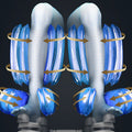 Electric Luxury Back Calf Heat Kneading 3D Ai Voice Zero Gravity Foot Roller Oversize Morden Massage Chair Blue Grey Pu