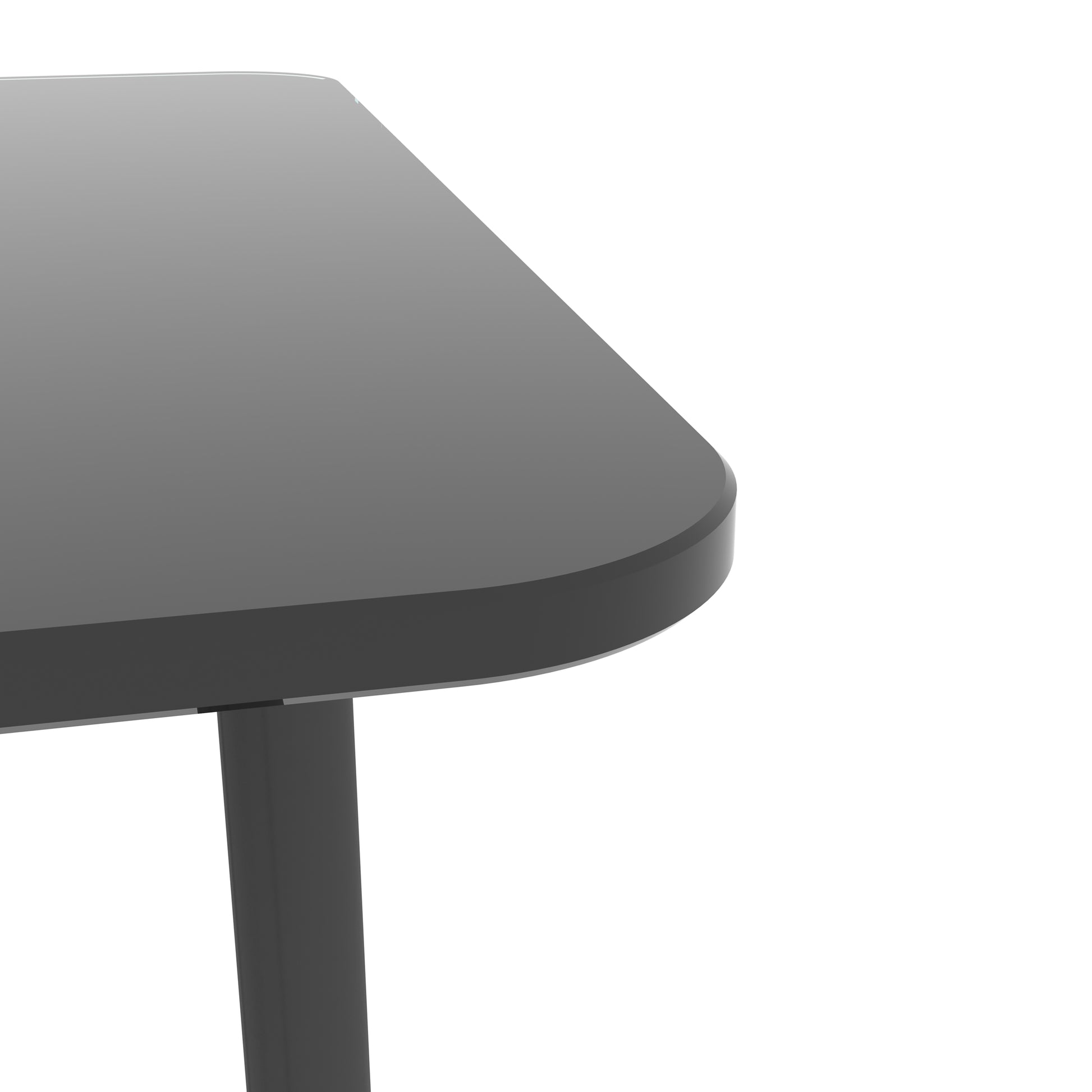 Console Table Single Layer Tempered Glass Rectangular Porch Table Black Leg Double Tempered Glass Tea Table,Black Black Tempered Glass