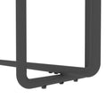 Console Table Single Layer Tempered Glass Rectangular Porch Table Black Leg Double Tempered Glass Tea Table,Black Black Tempered Glass