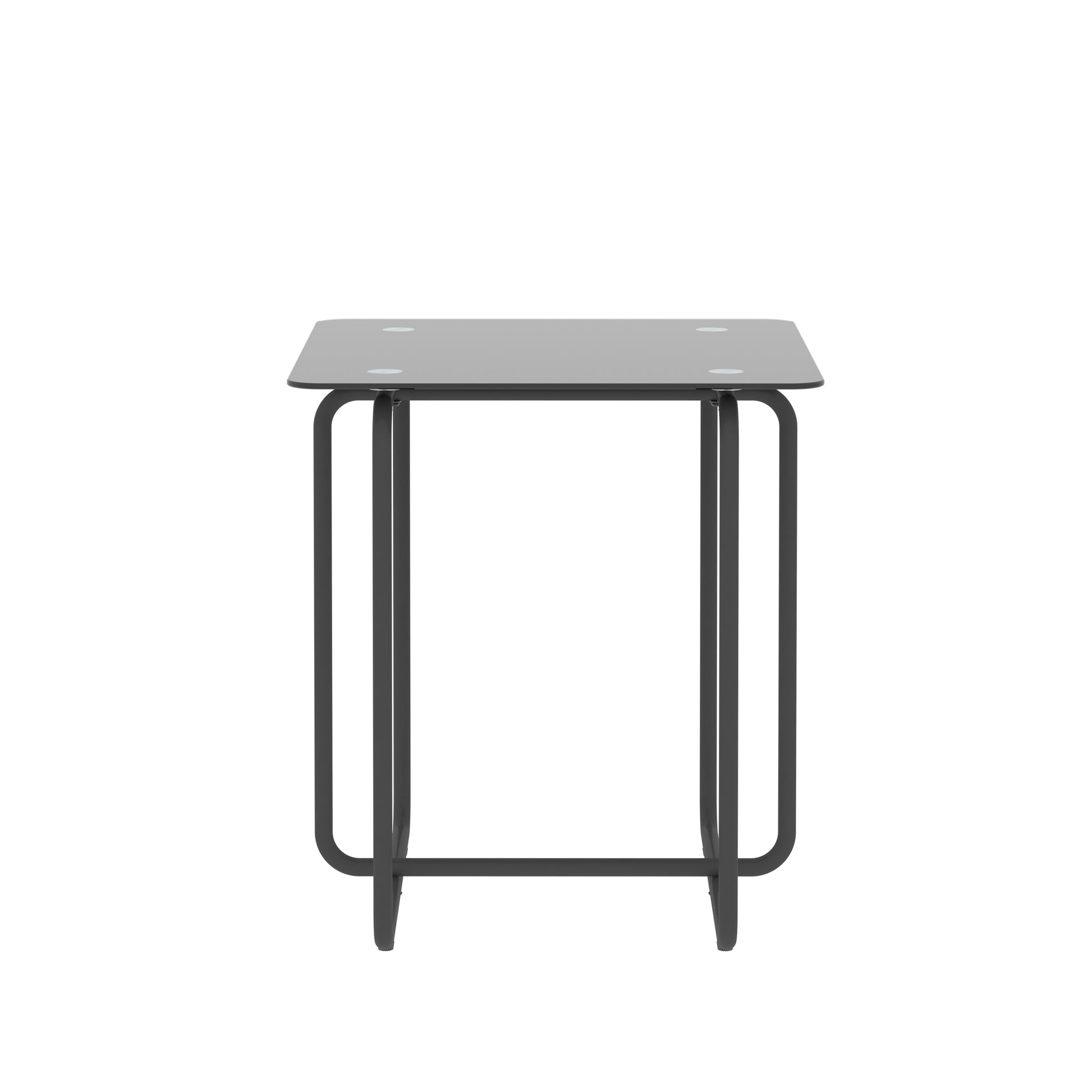Modern Tempered Glass Coffee Table End Table Side Table For Living Room,Bedroom, Black Black Glass