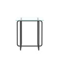 Modern Tempered Glass Coffee Table End Table Side Table For Living Room,Bedroom, Transparent Transparent Tempered Glass
