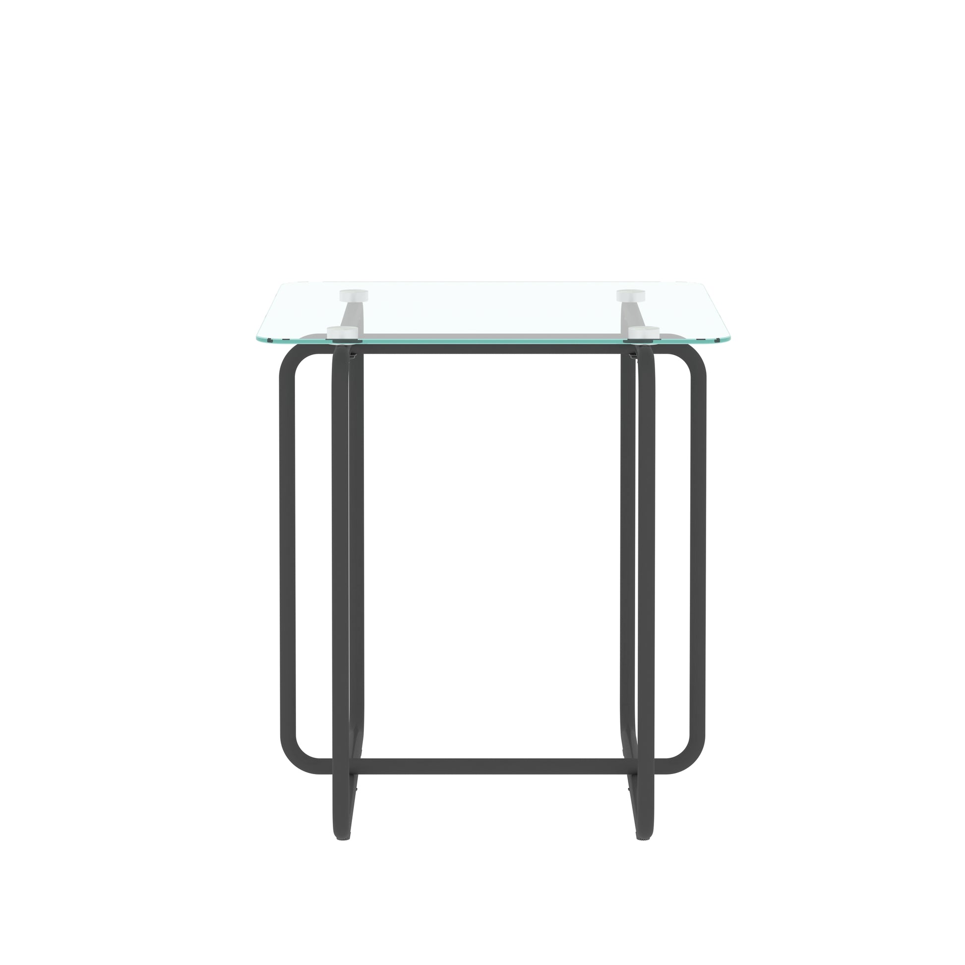 Modern Tempered Glass Coffee Table End Table Side Table For Living Room,Bedroom, Transparent Transparent Tempered Glass