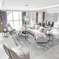 Modern Tempered Glass Coffee Table End Table Side Table For Living Room,Bedroom, Transparent Transparent Tempered Glass